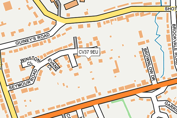 CV37 9EU map - OS OpenMap – Local (Ordnance Survey)