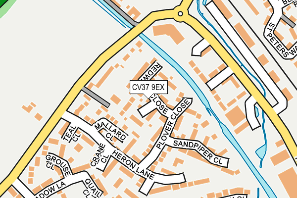 CV37 9EX map - OS OpenMap – Local (Ordnance Survey)