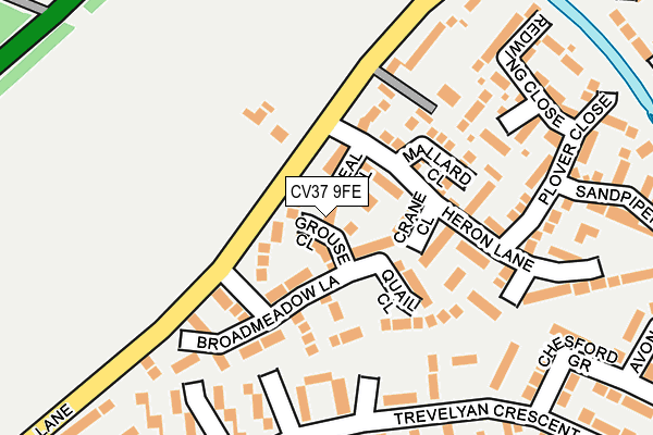 CV37 9FE map - OS OpenMap – Local (Ordnance Survey)