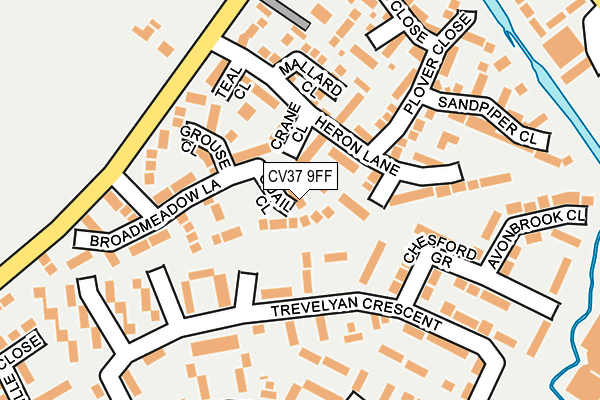 CV37 9FF map - OS OpenMap – Local (Ordnance Survey)