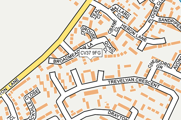 CV37 9FG map - OS OpenMap – Local (Ordnance Survey)