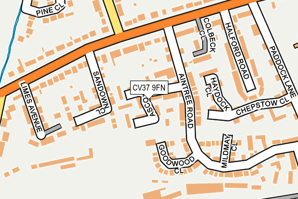 CV37 9FN map - OS OpenMap – Local (Ordnance Survey)