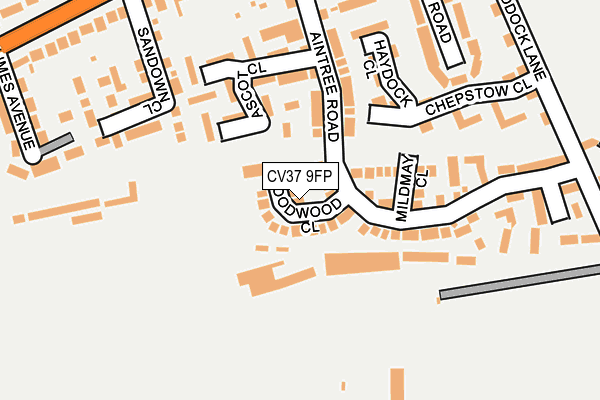 CV37 9FP map - OS OpenMap – Local (Ordnance Survey)