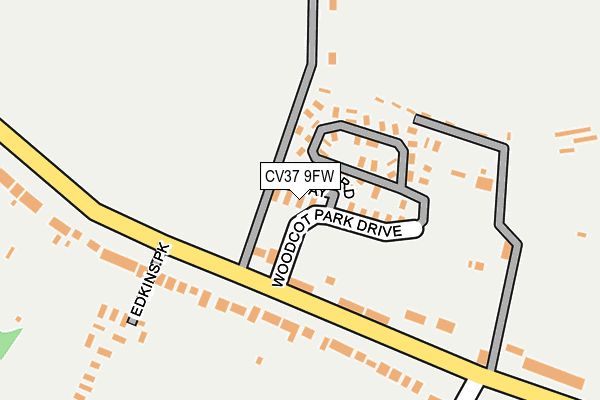 CV37 9FW map - OS OpenMap – Local (Ordnance Survey)