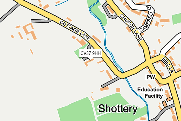 CV37 9HH map - OS OpenMap – Local (Ordnance Survey)