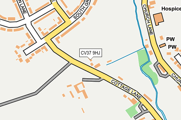 CV37 9HJ map - OS OpenMap – Local (Ordnance Survey)