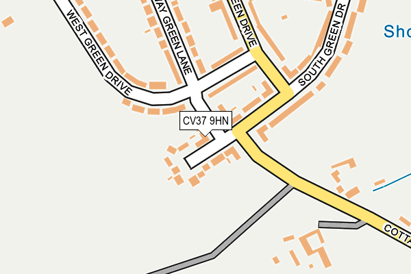 CV37 9HN map - OS OpenMap – Local (Ordnance Survey)