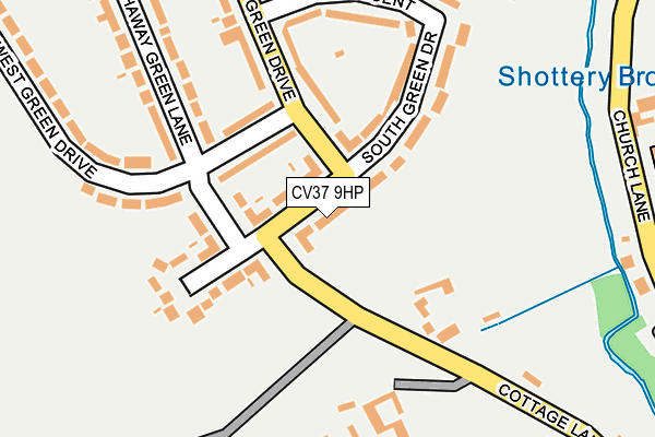 CV37 9HP map - OS OpenMap – Local (Ordnance Survey)