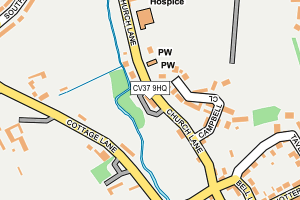 CV37 9HQ map - OS OpenMap – Local (Ordnance Survey)