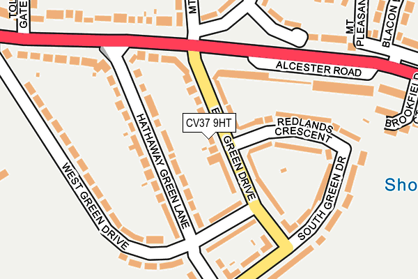 CV37 9HT map - OS OpenMap – Local (Ordnance Survey)