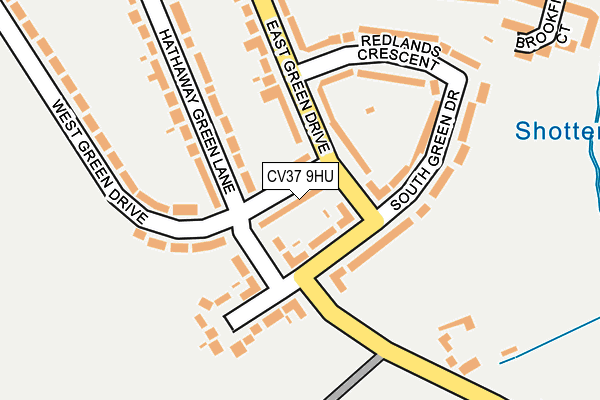 CV37 9HU map - OS OpenMap – Local (Ordnance Survey)