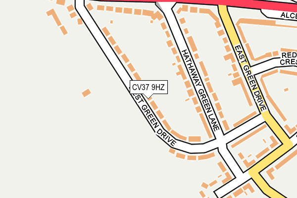 CV37 9HZ map - OS OpenMap – Local (Ordnance Survey)