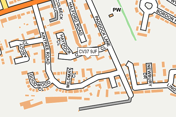 CV37 9JF map - OS OpenMap – Local (Ordnance Survey)