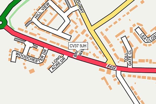 CV37 9JH map - OS OpenMap – Local (Ordnance Survey)