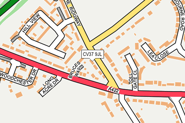 CV37 9JL map - OS OpenMap – Local (Ordnance Survey)