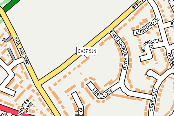 CV37 9JN map - OS OpenMap – Local (Ordnance Survey)