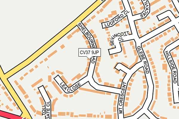 CV37 9JP map - OS OpenMap – Local (Ordnance Survey)