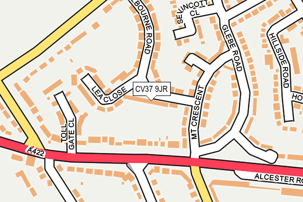 CV37 9JR map - OS OpenMap – Local (Ordnance Survey)