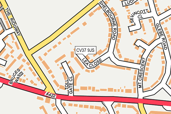 CV37 9JS map - OS OpenMap – Local (Ordnance Survey)