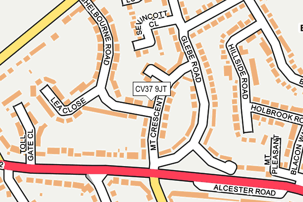 CV37 9JT map - OS OpenMap – Local (Ordnance Survey)