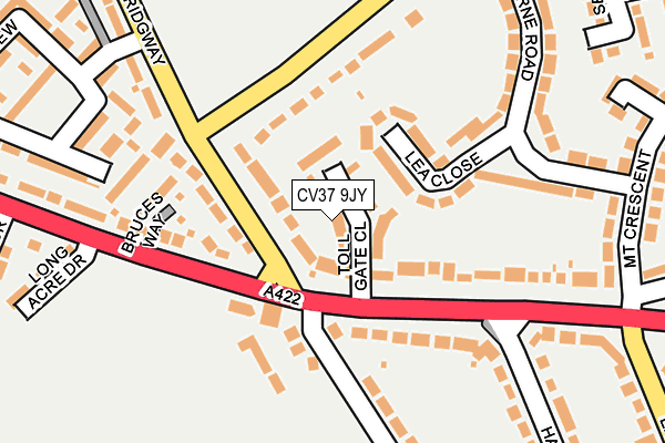 CV37 9JY map - OS OpenMap – Local (Ordnance Survey)
