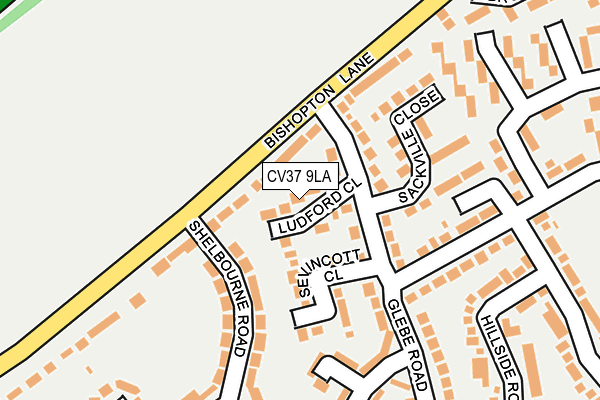 CV37 9LA map - OS OpenMap – Local (Ordnance Survey)