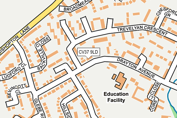 CV37 9LD map - OS OpenMap – Local (Ordnance Survey)