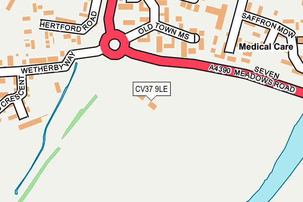 CV37 9LE map - OS OpenMap – Local (Ordnance Survey)