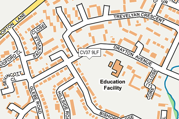 CV37 9LF map - OS OpenMap – Local (Ordnance Survey)