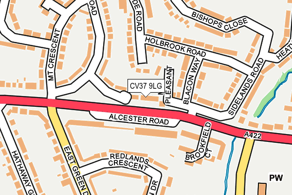 CV37 9LG map - OS OpenMap – Local (Ordnance Survey)