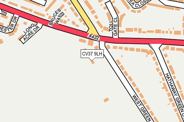 CV37 9LH map - OS OpenMap – Local (Ordnance Survey)