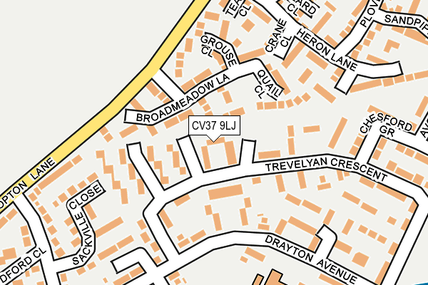 CV37 9LJ map - OS OpenMap – Local (Ordnance Survey)