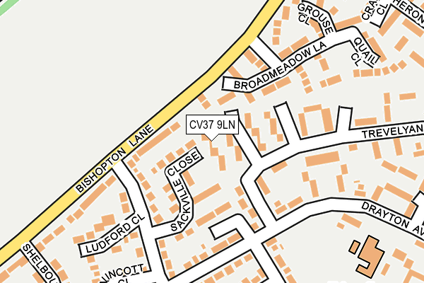 CV37 9LN map - OS OpenMap – Local (Ordnance Survey)