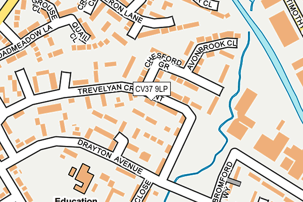 CV37 9LP map - OS OpenMap – Local (Ordnance Survey)