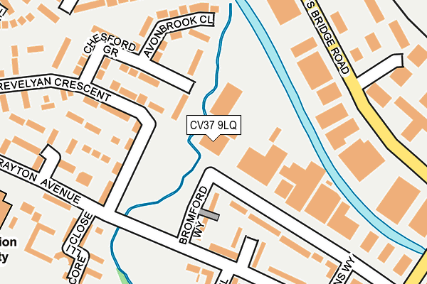 CV37 9LQ map - OS OpenMap – Local (Ordnance Survey)