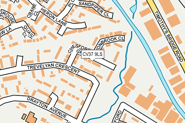 CV37 9LS map - OS OpenMap – Local (Ordnance Survey)