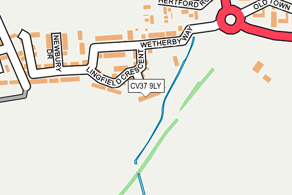 CV37 9LY map - OS OpenMap – Local (Ordnance Survey)