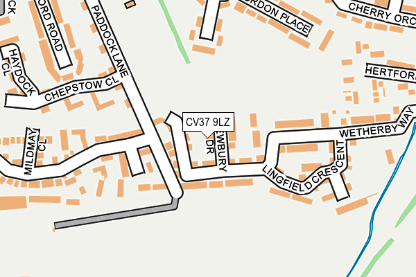 CV37 9LZ map - OS OpenMap – Local (Ordnance Survey)