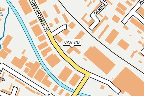 CV37 9NJ map - OS OpenMap – Local (Ordnance Survey)