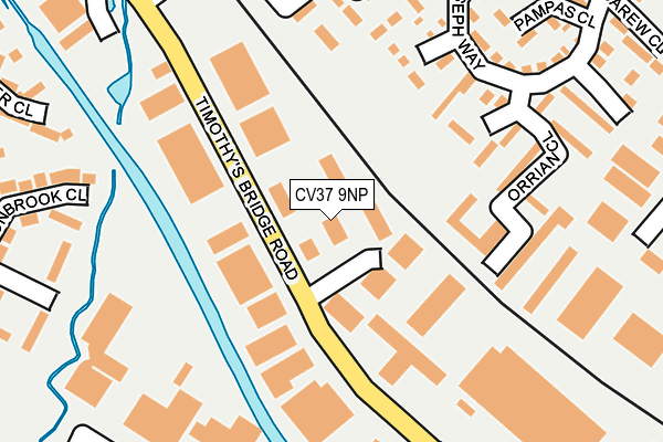 CV37 9NP map - OS OpenMap – Local (Ordnance Survey)
