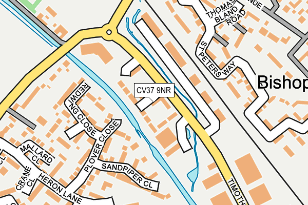CV37 9NR map - OS OpenMap – Local (Ordnance Survey)