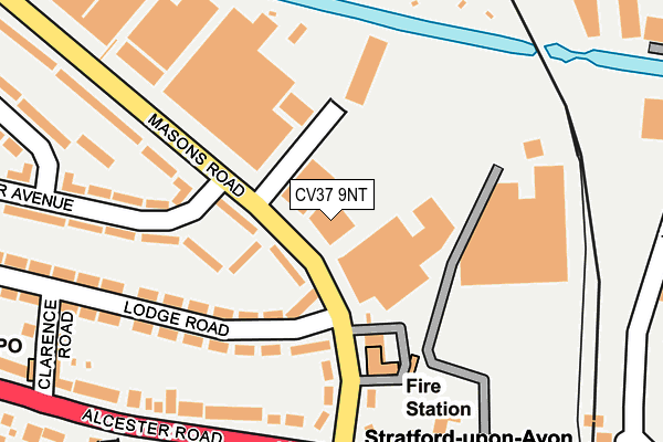 CV37 9NT map - OS OpenMap – Local (Ordnance Survey)