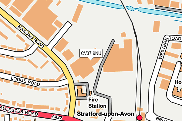 CV37 9NU map - OS OpenMap – Local (Ordnance Survey)