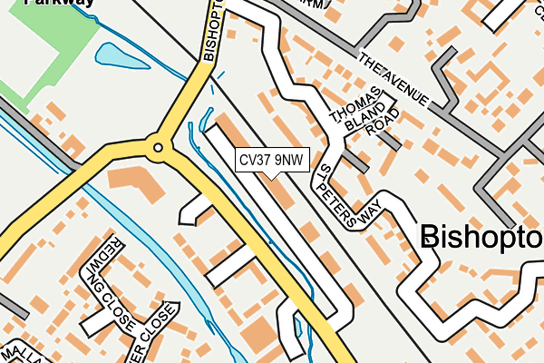 CV37 9NW map - OS OpenMap – Local (Ordnance Survey)