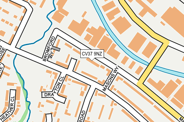 CV37 9NZ map - OS OpenMap – Local (Ordnance Survey)