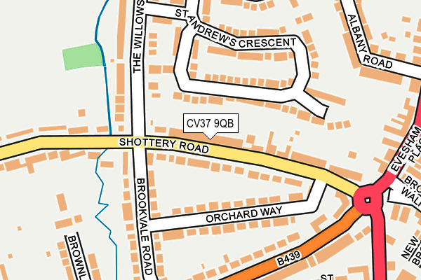 CV37 9QB map - OS OpenMap – Local (Ordnance Survey)