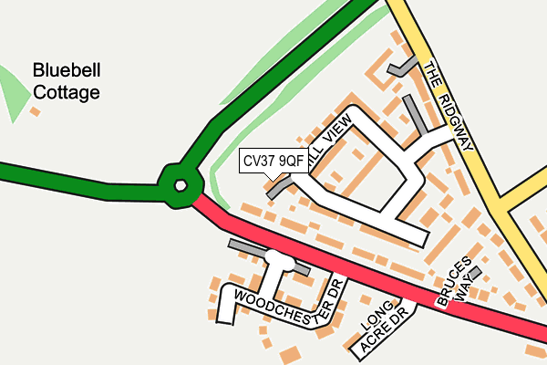 CV37 9QF map - OS OpenMap – Local (Ordnance Survey)