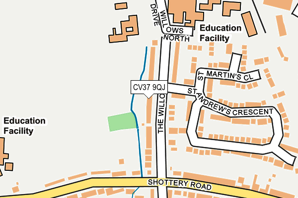 CV37 9QJ map - OS OpenMap – Local (Ordnance Survey)