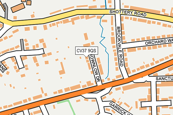 CV37 9QS map - OS OpenMap – Local (Ordnance Survey)