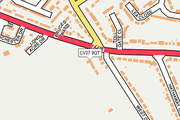 CV37 9QT map - OS OpenMap – Local (Ordnance Survey)